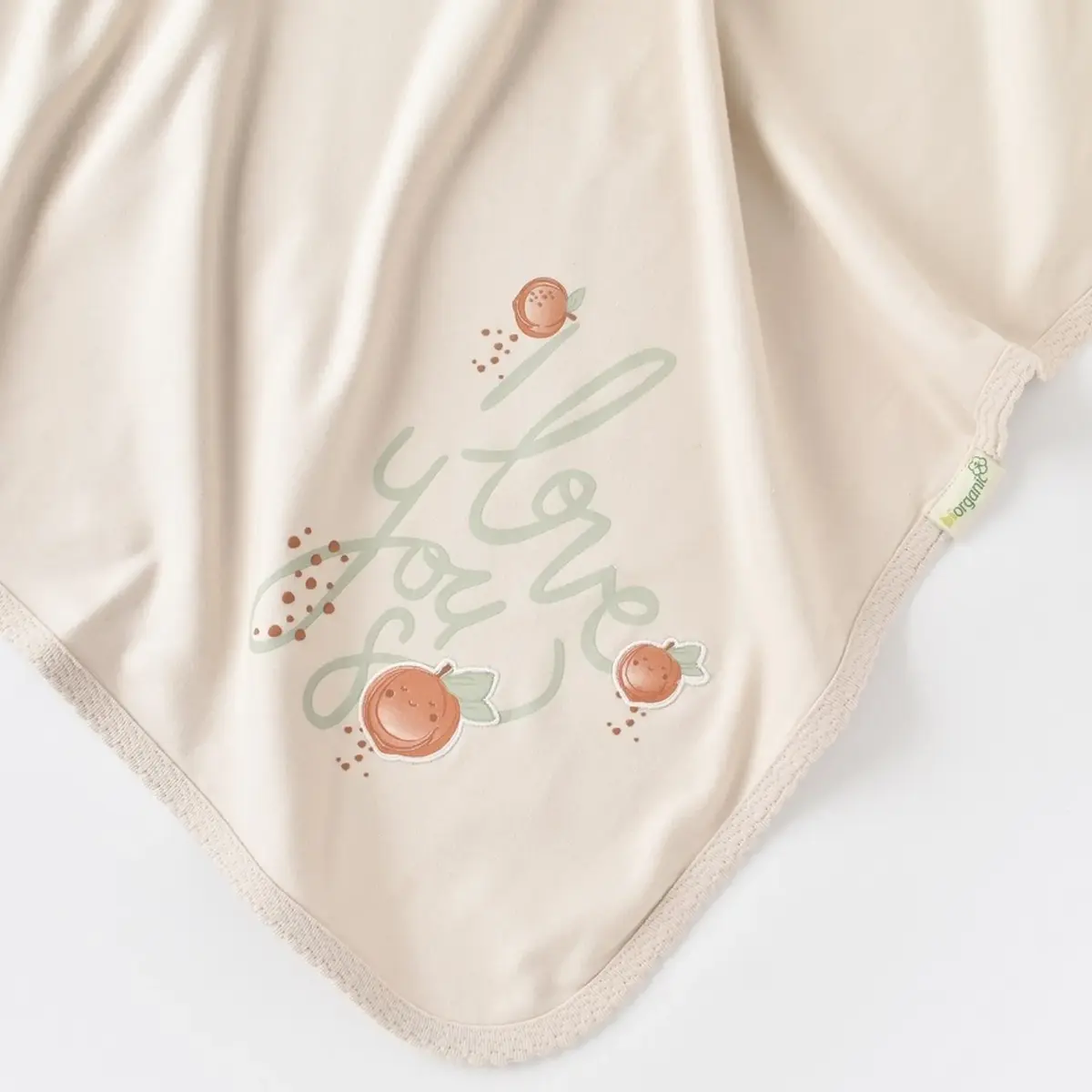 Bibaby Organik Battaniye Summer Fruit Light Cream