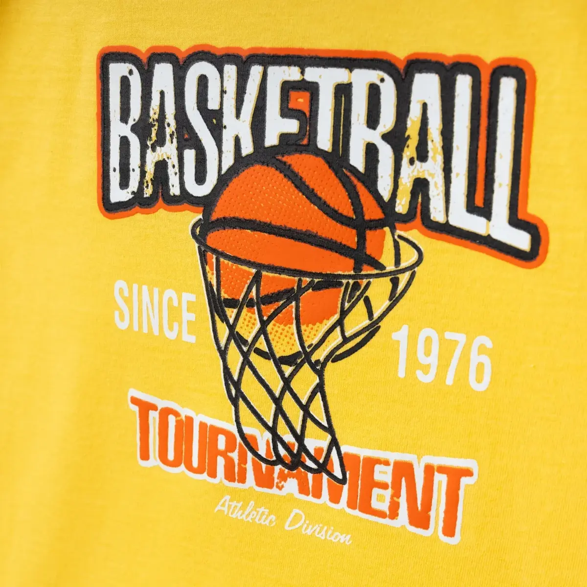 Winimo T-Shirt Basketball Baskılı Sarı