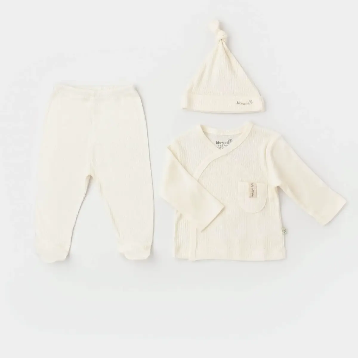 Bibaby Organik Zıbın 3lü Soft Modal Ekru Bibaby Organik Zıbın 3lü Soft Modal Ekru