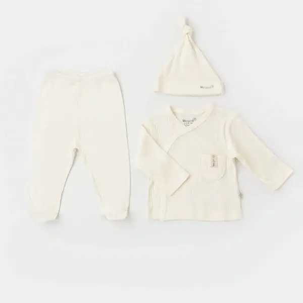 Bibaby Organik Zıbın 3lü Soft Modal Ekru