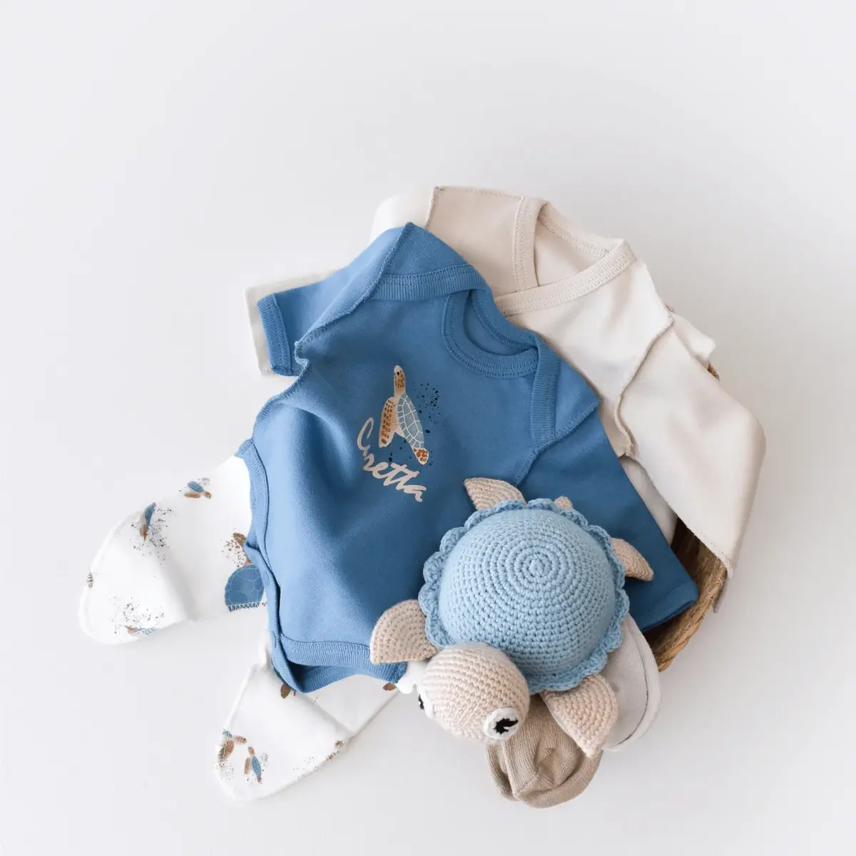 Bibaby Organik Zıbın Takımı Caretta In Live Prematüre Taş - İndigo