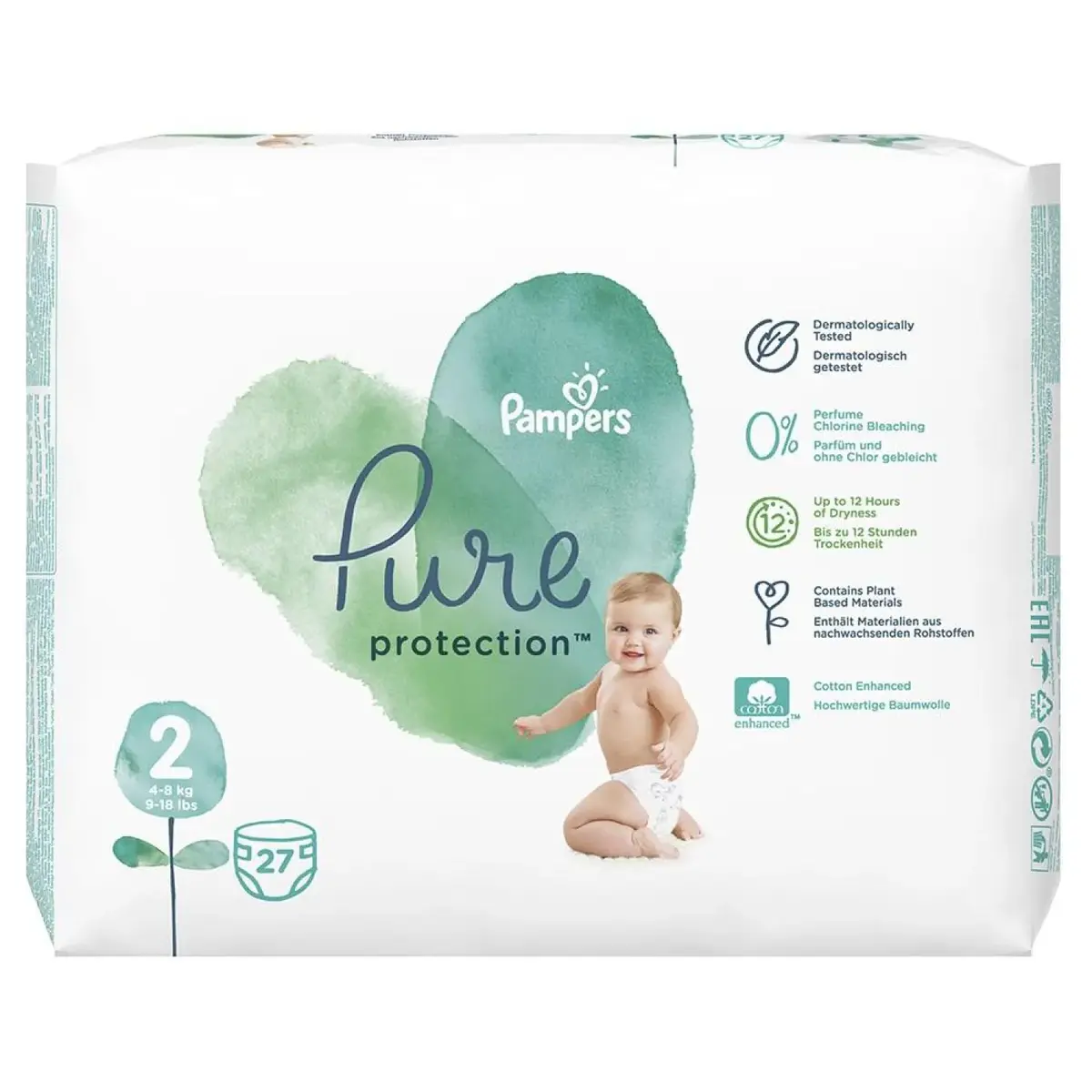 Prima Pampers Pure Bebek Bezi 2 Beden Mini 4-8 Kg 27li
