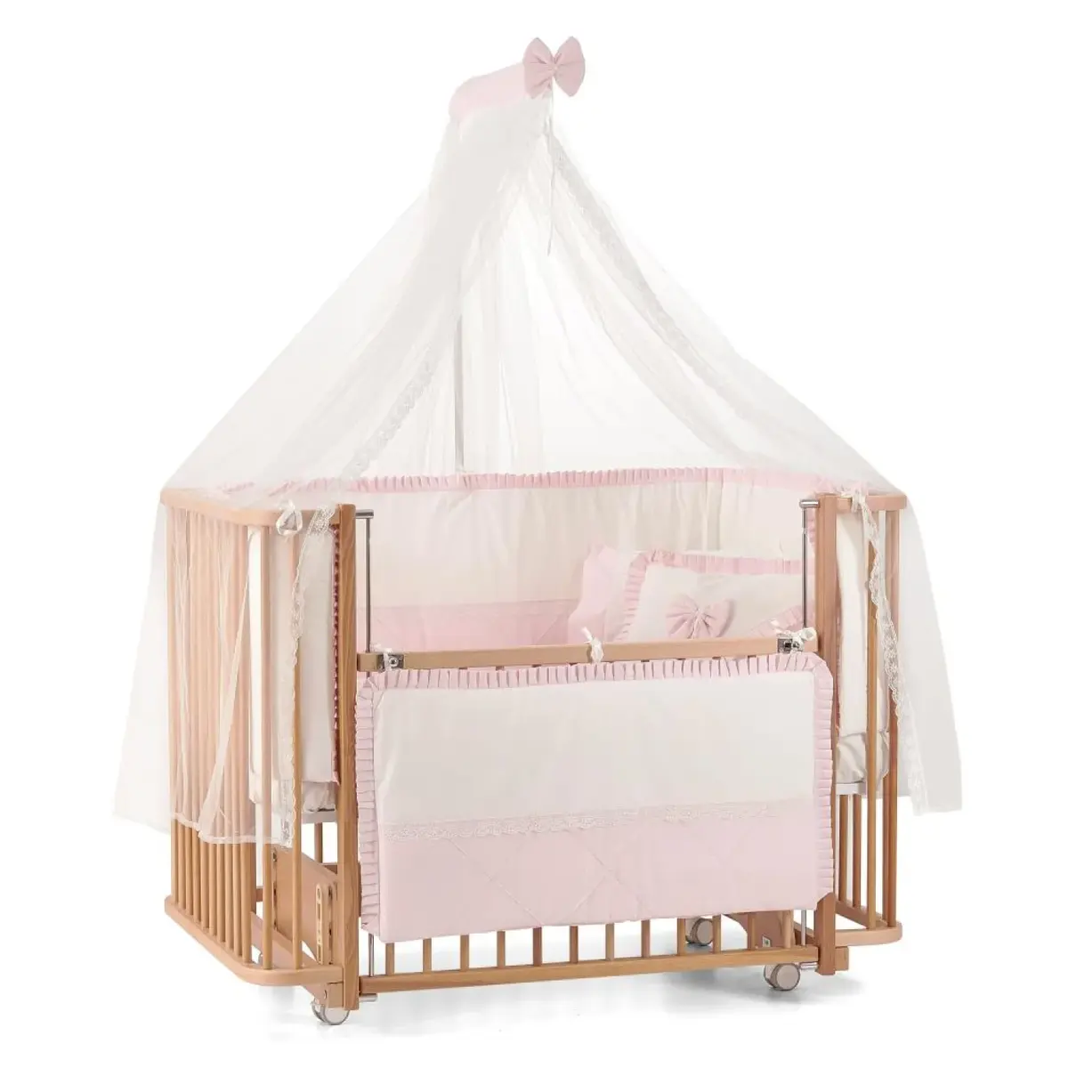 Meltem Kids Bambino Beşik 70x110 cm Naturel Pudra  Meltem Kids Bambino Beşik 70x110 cm Naturel Pudra