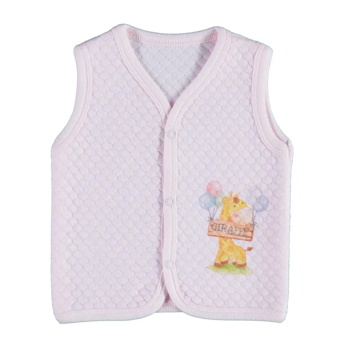 Bibaby Yelek Kapitone Balonlu Zürafa Pembe