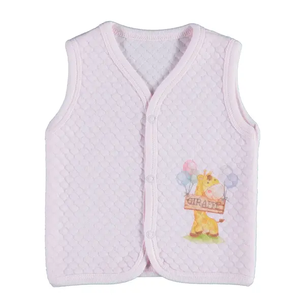 Bibaby Yelek Kapitone Balonlu Zürafa Pembe