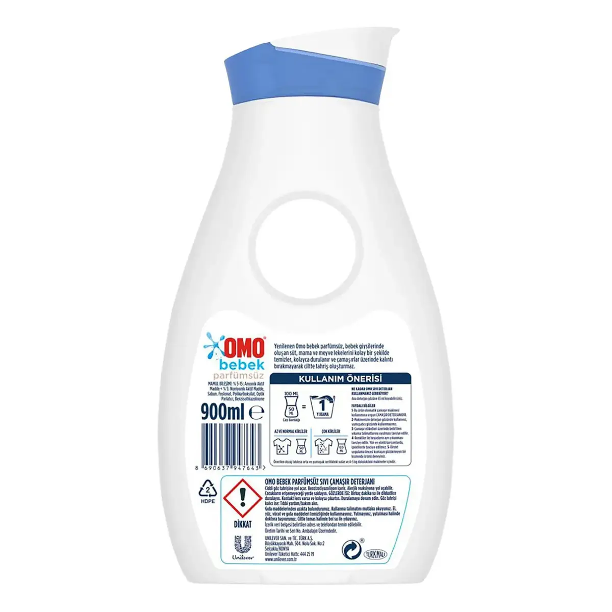 Omo Baby Sıvı Çamaşır Deterjanı Parfümsüz 900 ml