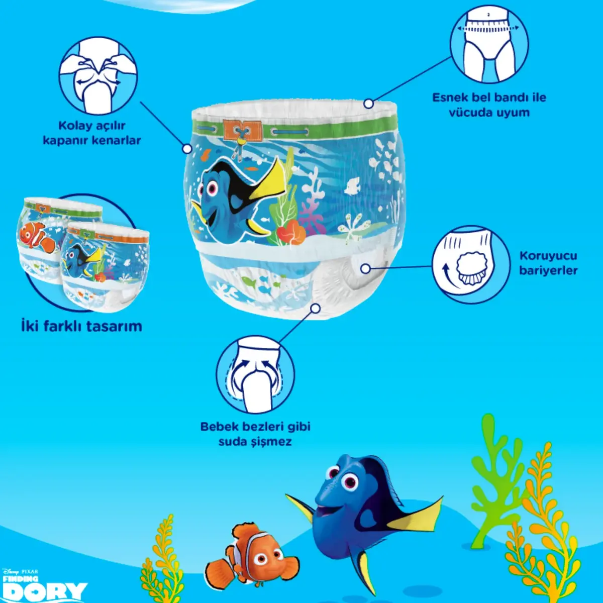 Huggies Little Swimmers Mayo Bebek Bezi Large 12-18 Kg + Sebamed Bebek Güneş Kremi 50 Faktör 75 ml
