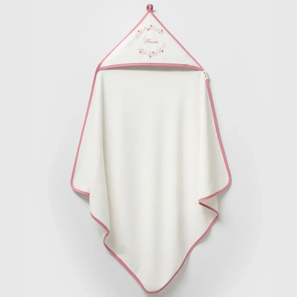 Moi Noi Havlu Nakışlı Flowers Ekru