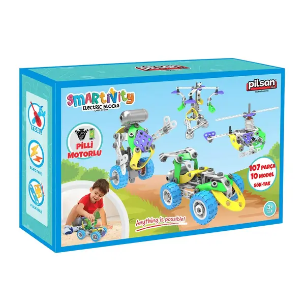 Smartivity Pilli Motorlu Blok 107 Parça