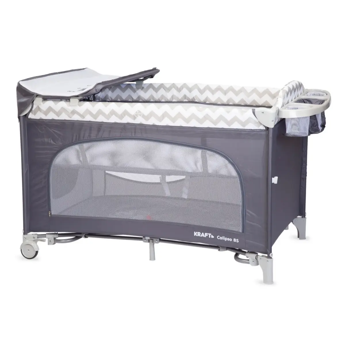 Kraft Calipso Bedside Anne Yanı Oyun Parkı 70x120 cm Zigzag