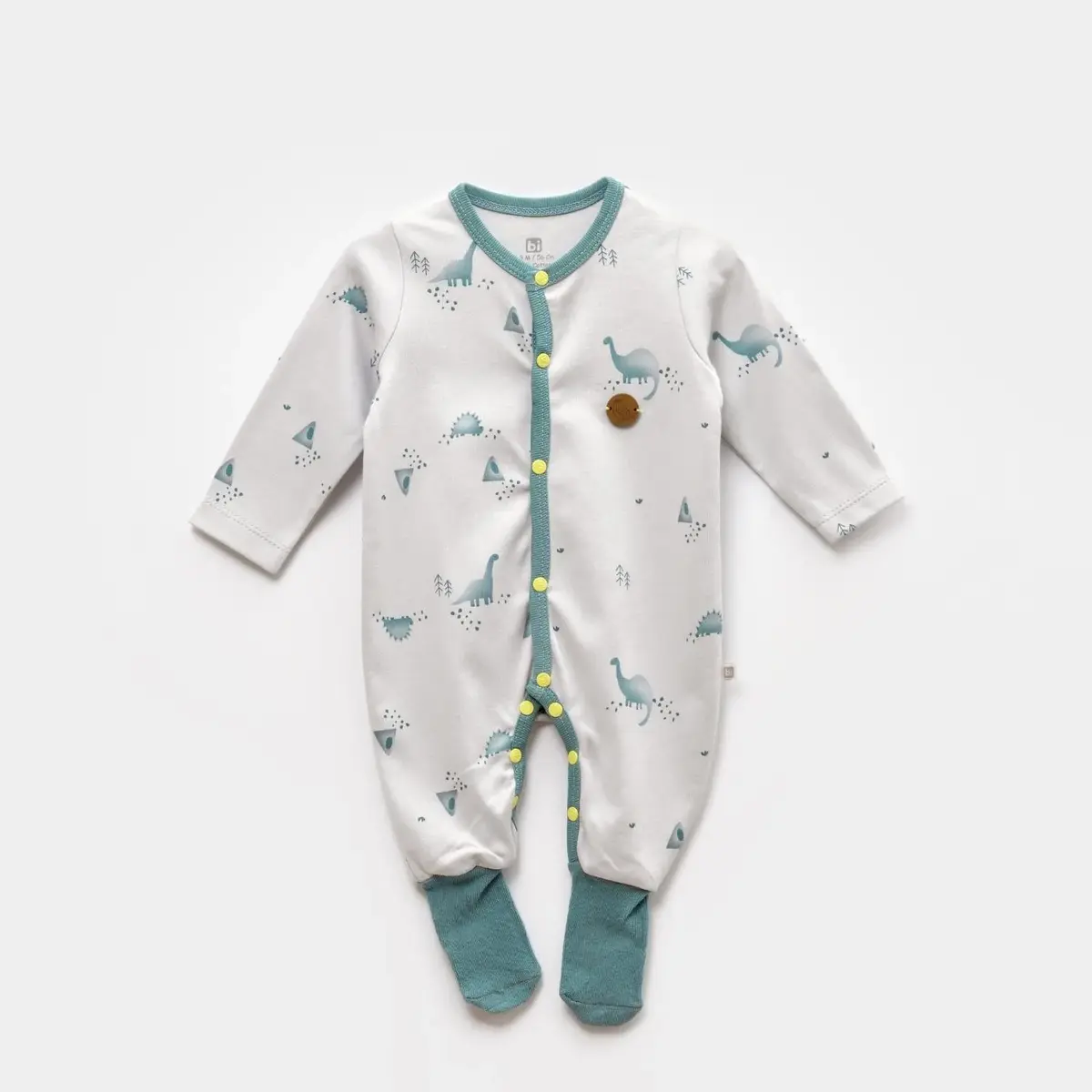 Bibaby Tulum Çoraptolon My Little Dinosaur Gri - Petrol