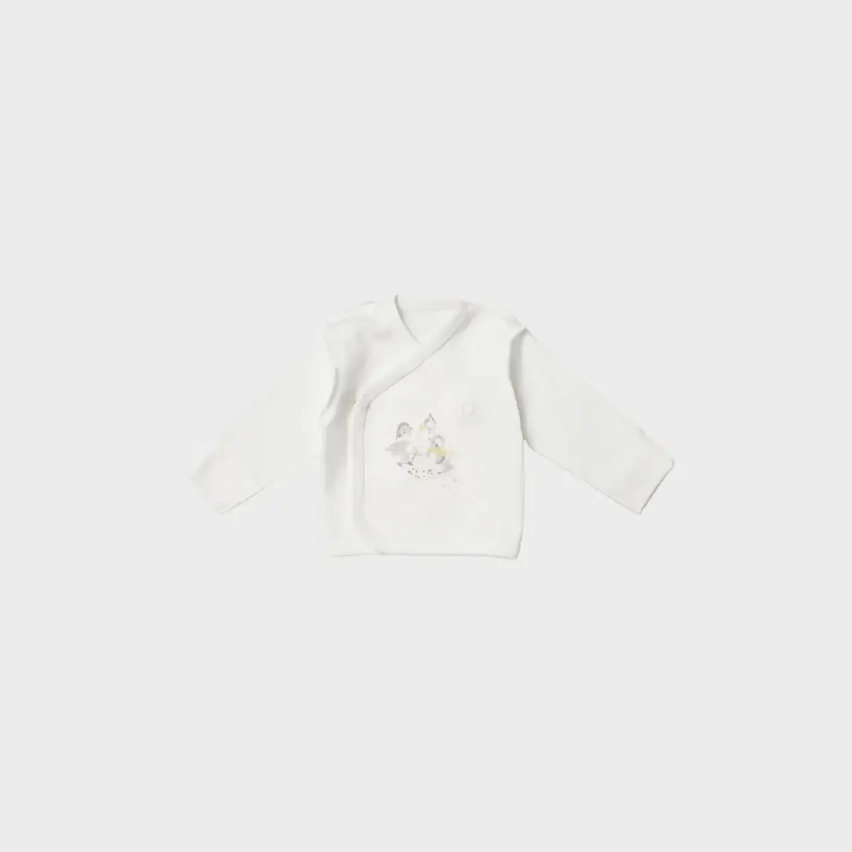 Bibaby Organik Zıbın Takımı 4lü Penguin Club Prematüre Ekru - Gri