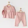 Andy Wawa 2li Takım Organik Cotton Floral Pembe