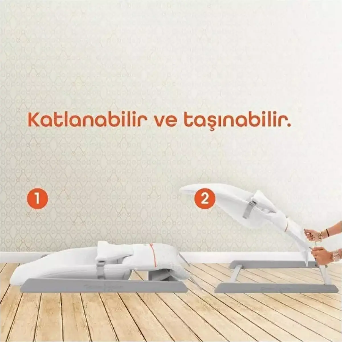 Gezenbebe Bouncy Ev Tipi Ana Kucağı Powder