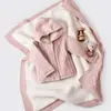 Bibaby Hırka Triko Desenli Welsoftlu Pembe