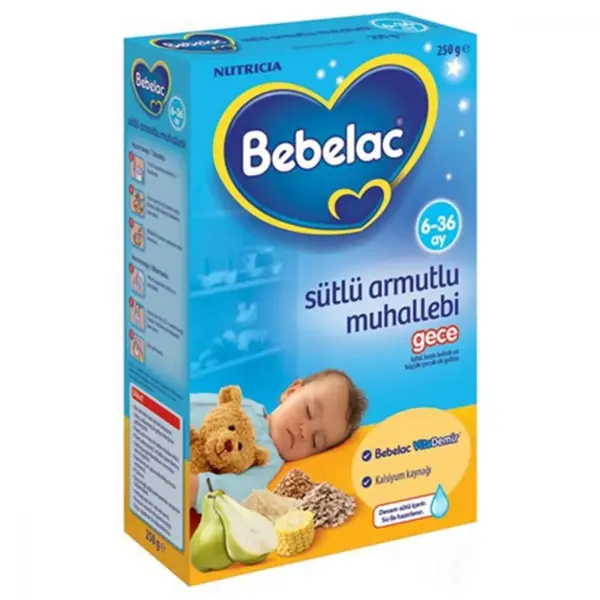 Bebelac Sütlü Armutlu Muhallebi Kaşık Maması 250 gr