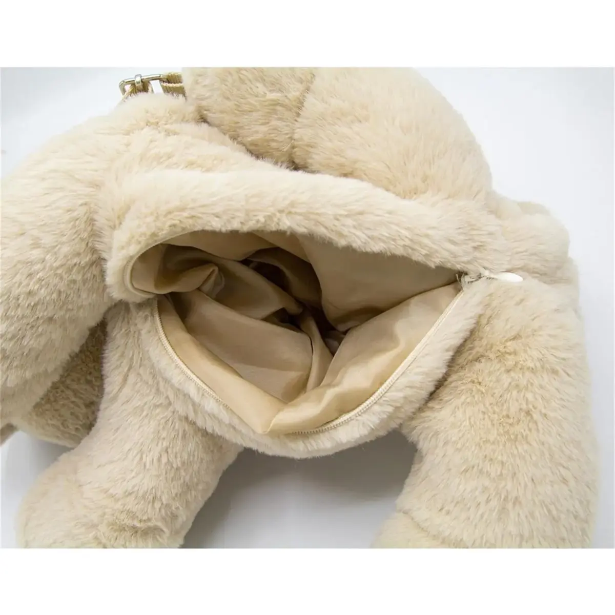 Babyjem Peluş Çanta Köpek Ekru