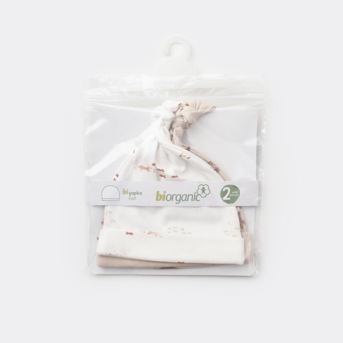 Bibaby Organik Şapka 2li Magic Starfish Latte