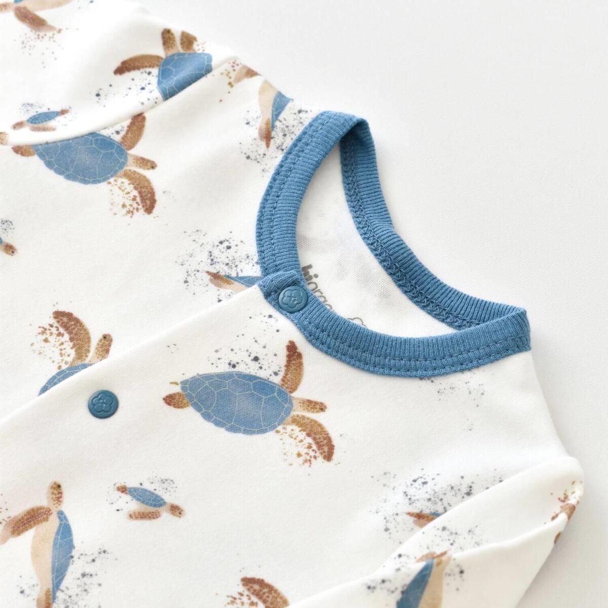 Bibaby Organik Tulum Takımı Tüllü Caretta In Live Ekru - İndigo