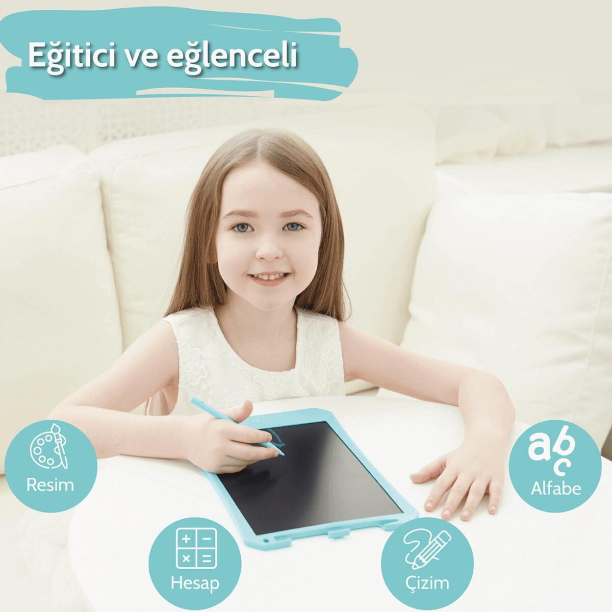 Wicue LCD Dijital Çizim Tableti 11" Mavi