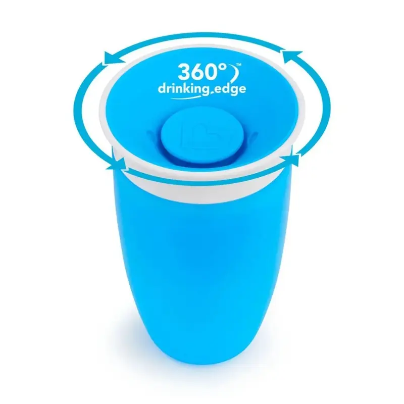 Munchkin Mucize 360 Alıştırma Bardağı Wildlove 266 ml Mavi