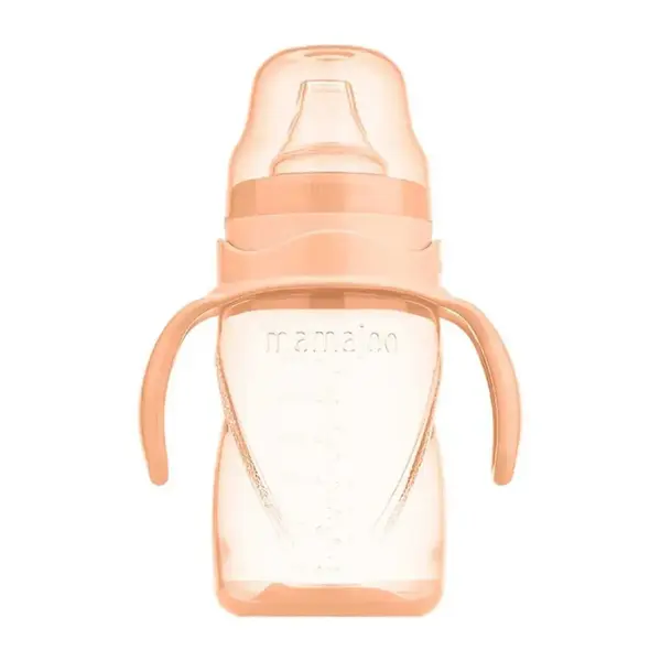 Mamajoo Kulplu Akıtmaz Eğitici Bardak 270 ml&Anti-Kolik Uç Powder Blush