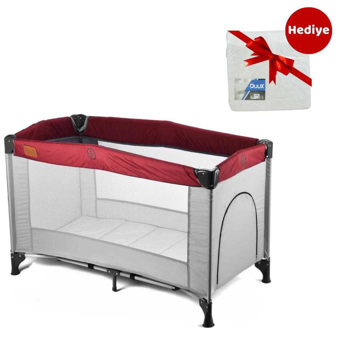 Duux Bixby Oyun Parkı 60x120 cm Bordo