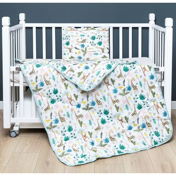 Bebek Nevresim Seti Zürafa 3 Parça Çantalı 100x150