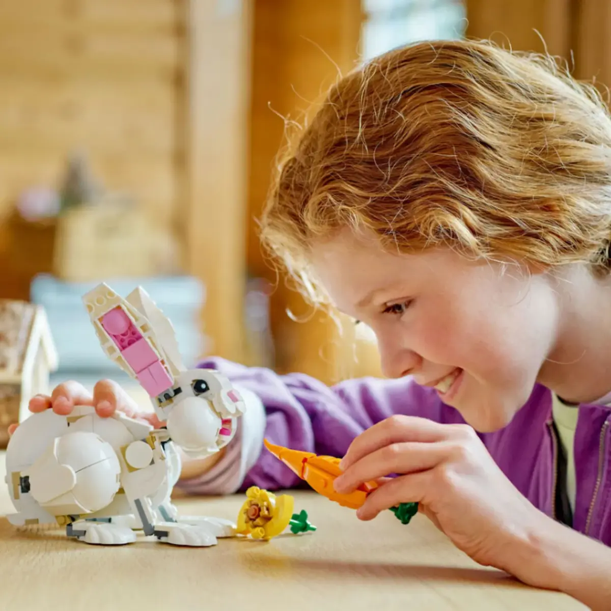 LEGO Creator 3’ü 1 Arada Beyaz Tavşan 31133 Oyuncak Yapım Seti 31133