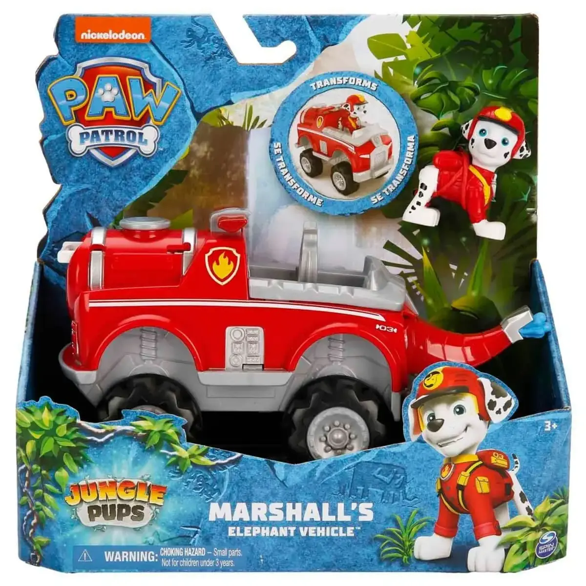 Paw Patrol Jungle Pups Marshalls Elephant Vehicles