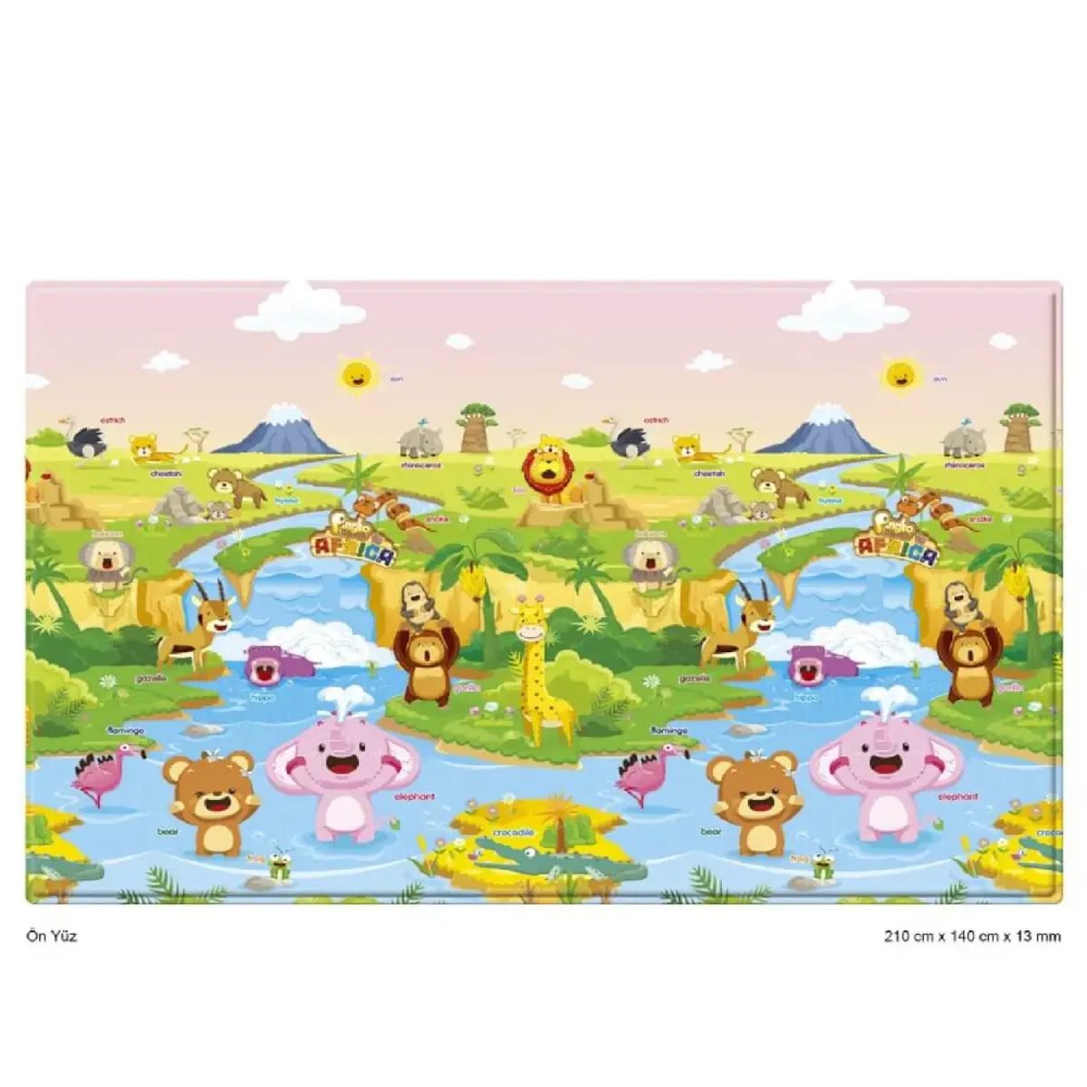 Unigo Comflor Pingko in Africa Oyun Matı 13mm 210x140cm