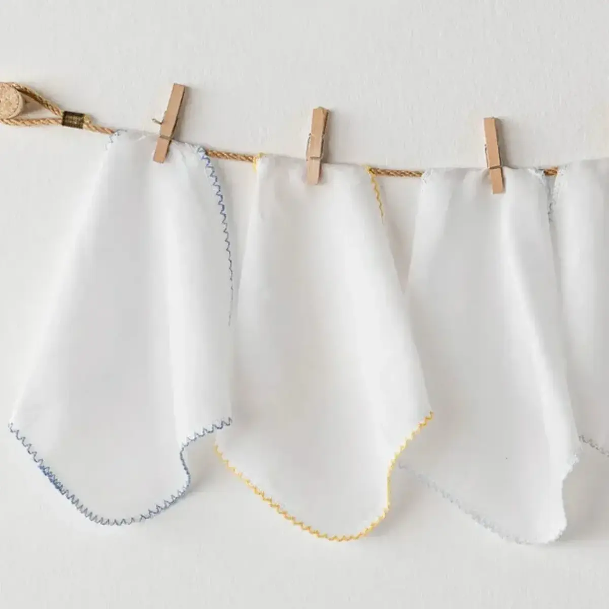 Andy Wawa Ağız Mendili 5li Müslin Ocean Is My Happy Place 20x20 cm Beyaz