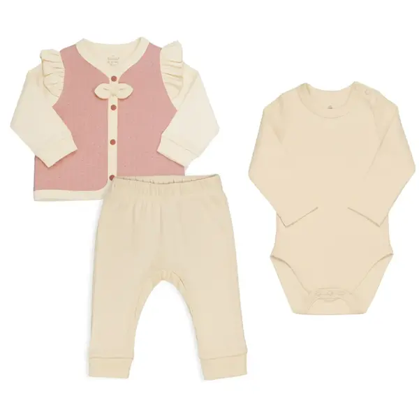 Bistyle 3lü Takım Princess Ekru - Pembe