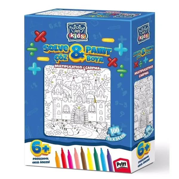 Art Kids Çöz Boya Çarpma