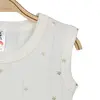 Hvc Atlet Body Jakarlı Yıldızlı Krem