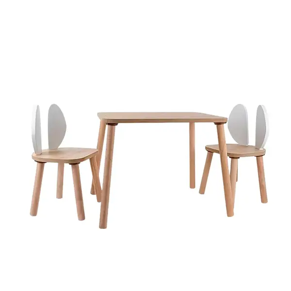 Bee Smart 2 Sandalyeli Masa Seti Safir Meşe