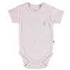Bibaby Organik Body Kısa Kol Basic Nature Pembe