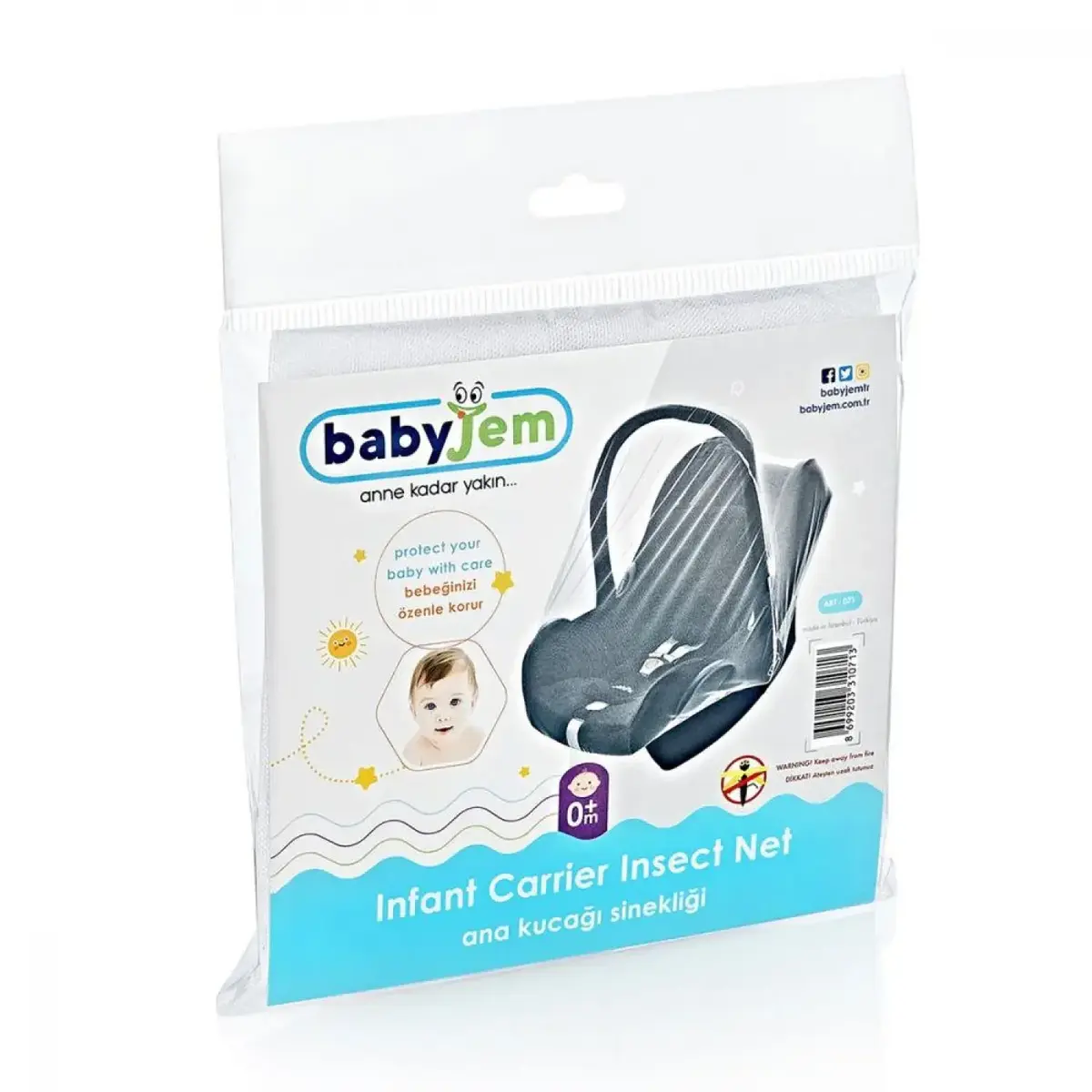 Babyjem Ana Kucağı Sinekliği Beyaz
