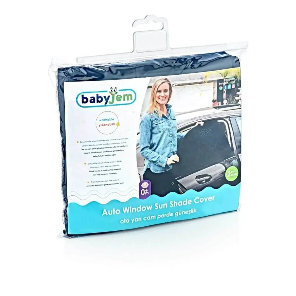 Babyjem Oto Cam Perdesi 52x84 cm 2li