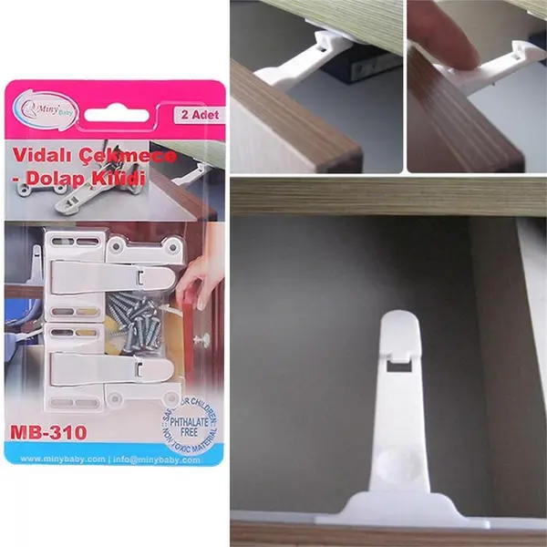 Miny Baby Vidalı Çekmece - Dolap Kilidi