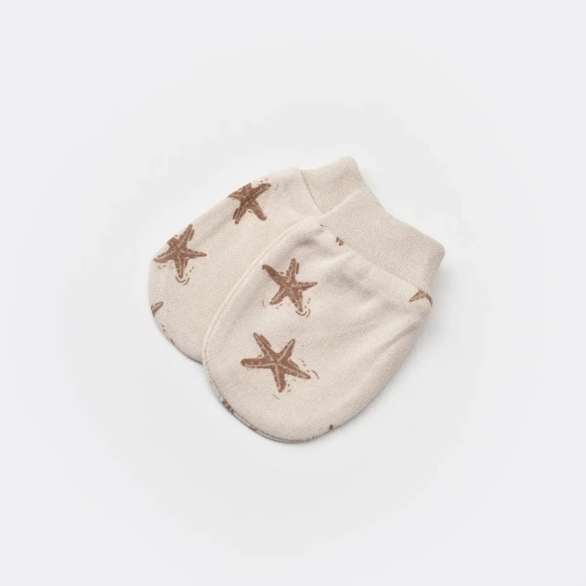 Bibaby Organik Eldiven 2li Magic Starfish Latte