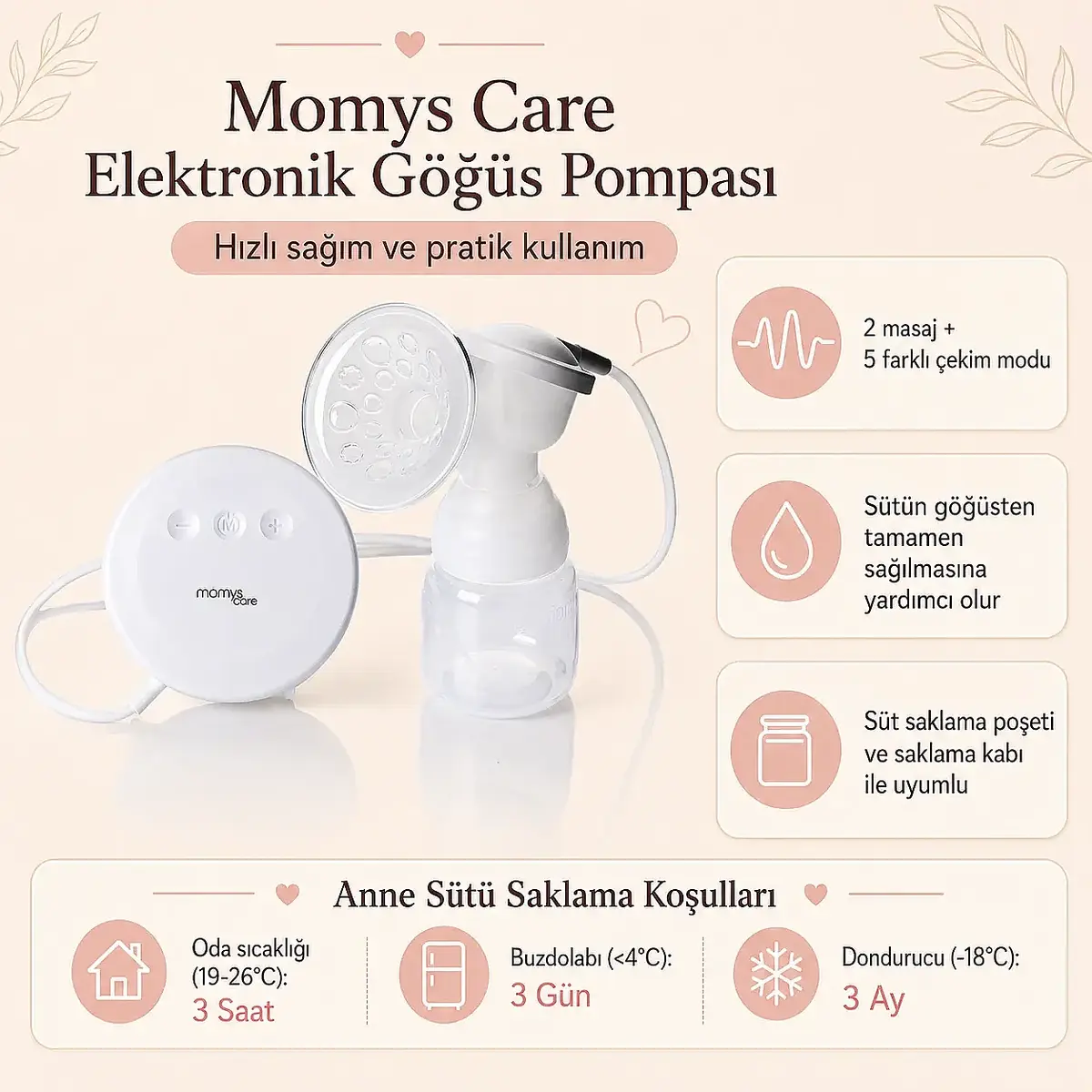 Momys Care Elektronik Göğüs Pompası
