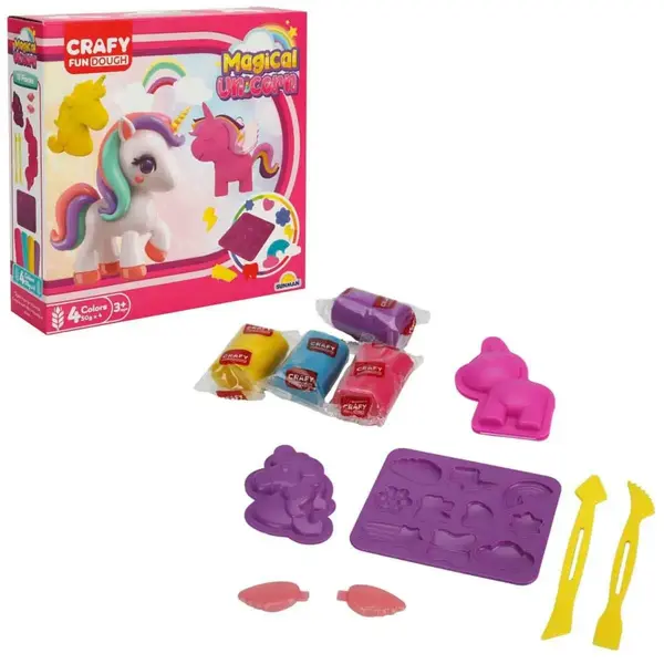 Crafy Sihirli Unicorn Oyun Hamuru Seti 200 g 11 Parça