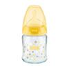 Nuk FC Plus Silikon Emzikli Cam Biberon 120 ml Sarı