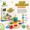 Woodoy Renkli Halka Eşleştirme Oyunu