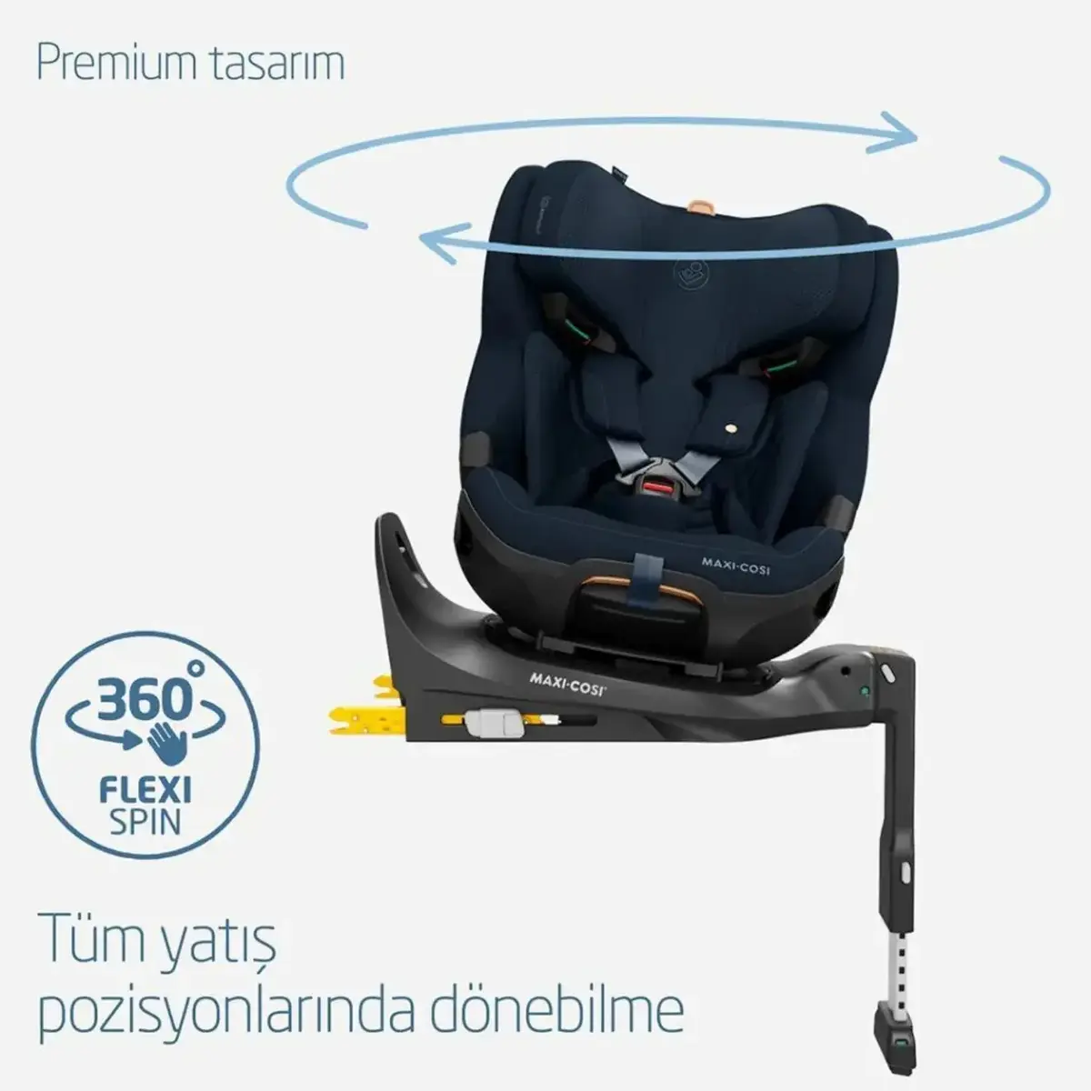 Maxi-Cosi Emerald 360 Pro Slidetech Oto Koltuğu 0-36 Kg Authentic Blue