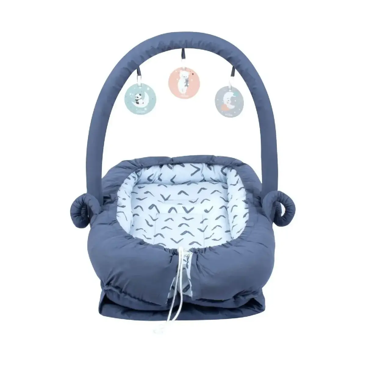 Sevi Bebe Çok Fonksiyonlu Anne Yanı Reflü Yatağı Çentik Desenli