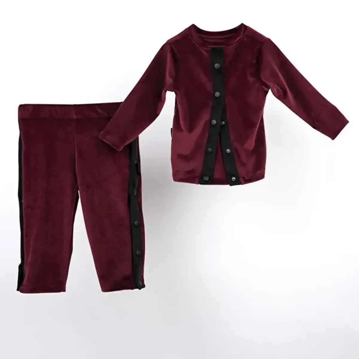 Moi Noi 2li Takım Çıtçıtlı Kadife Bordo Moi Noi 2li Takım Çıtçıtlı Kadife Bordo