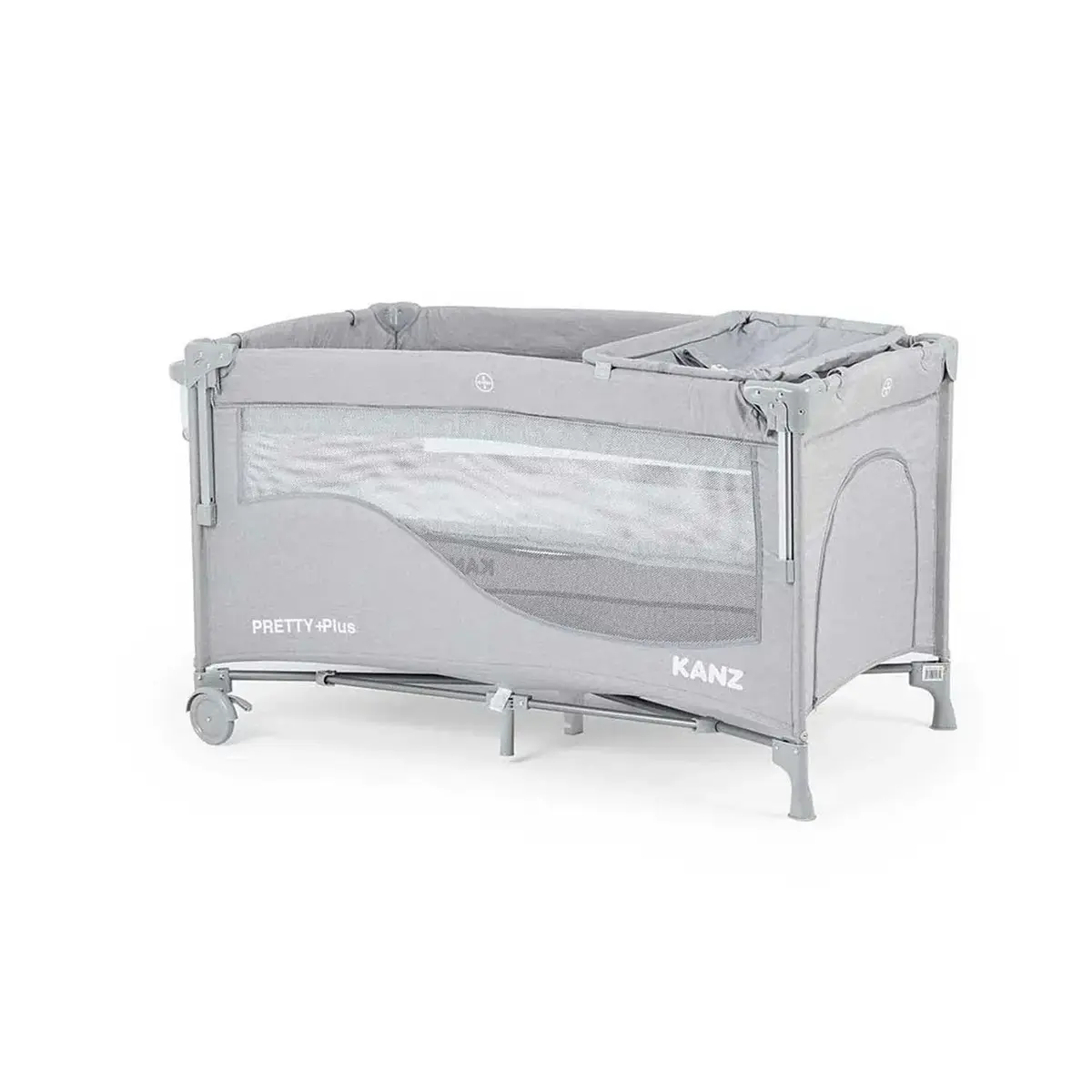 Kanz Pretty Plus Anne Yanı Park Yatak 70x120 cm Gri