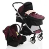 Pierre Cardin Trendy Travel Sistem Bebek Arabası Bordo